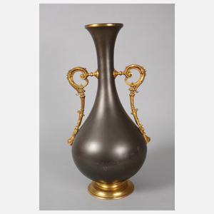 Große Balustervase mit Frauenfigur