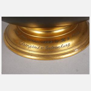 Große Balustervase mit Frauenfigur