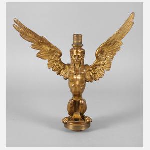 Bronzefigur geflügelte Sphinx