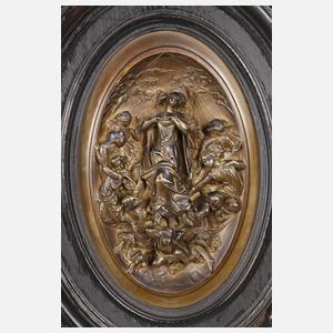 Bronzerelief Heilige Maria
