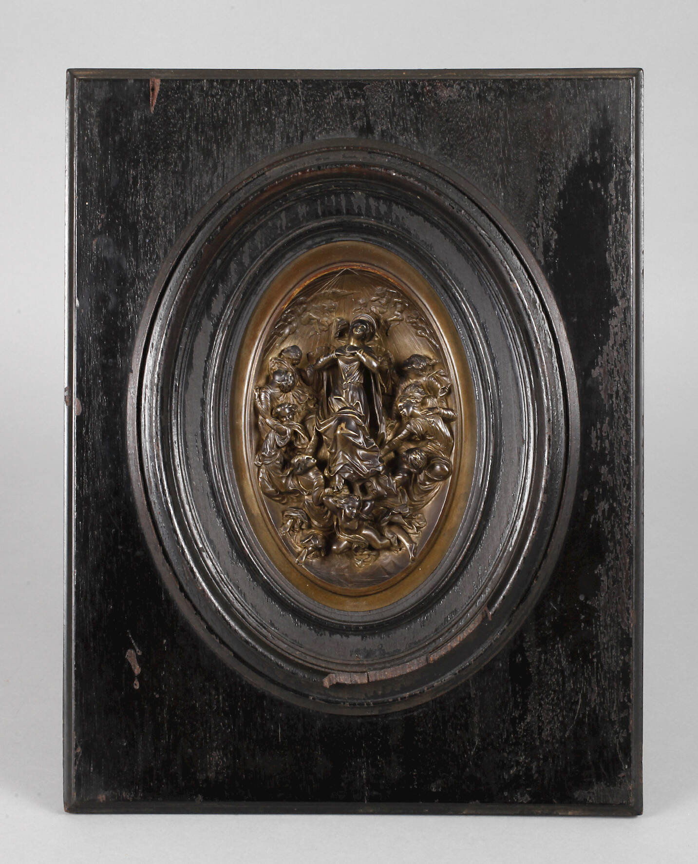 Bronzerelief Heilige Maria