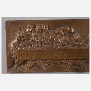 Reliefbildplatte Abendmahl