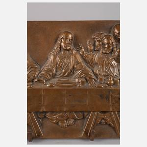 Reliefbildplatte Abendmahl
