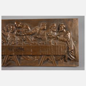 Reliefbildplatte Abendmahl