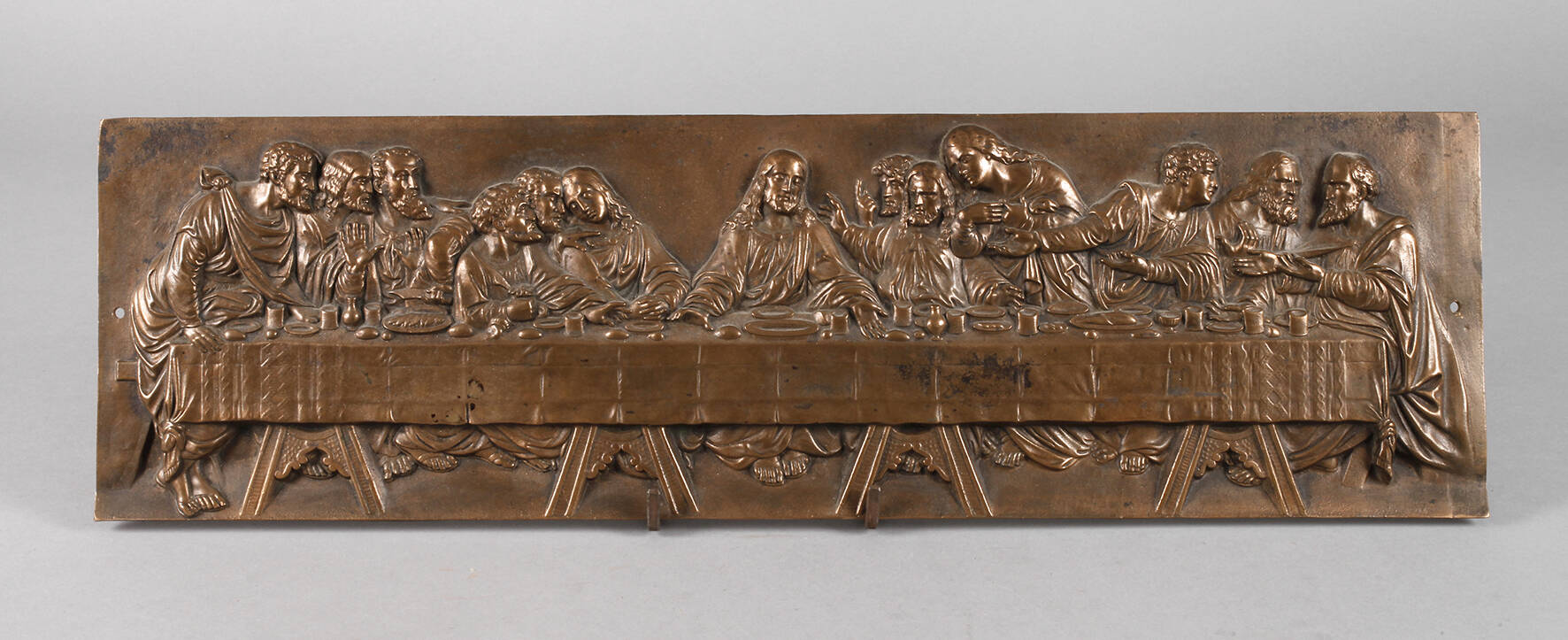 Reliefbildplatte Abendmahl