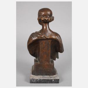 Paar Bronzebüsten belgisches Königspaar