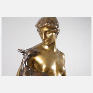 Prof. Gerhard Adolf Janensch, Salonfigur Diana mit Rehkitz