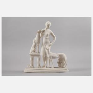 Drei Salzsteinskulpturen