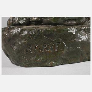 Antoine-Louis Barye, liegende Raubkatze