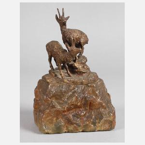 Kleinbronze Gämsenpaar