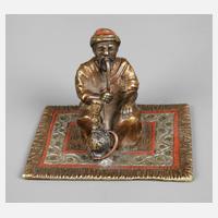 Wiener Bronze Orientale mit Wasserpfeife111