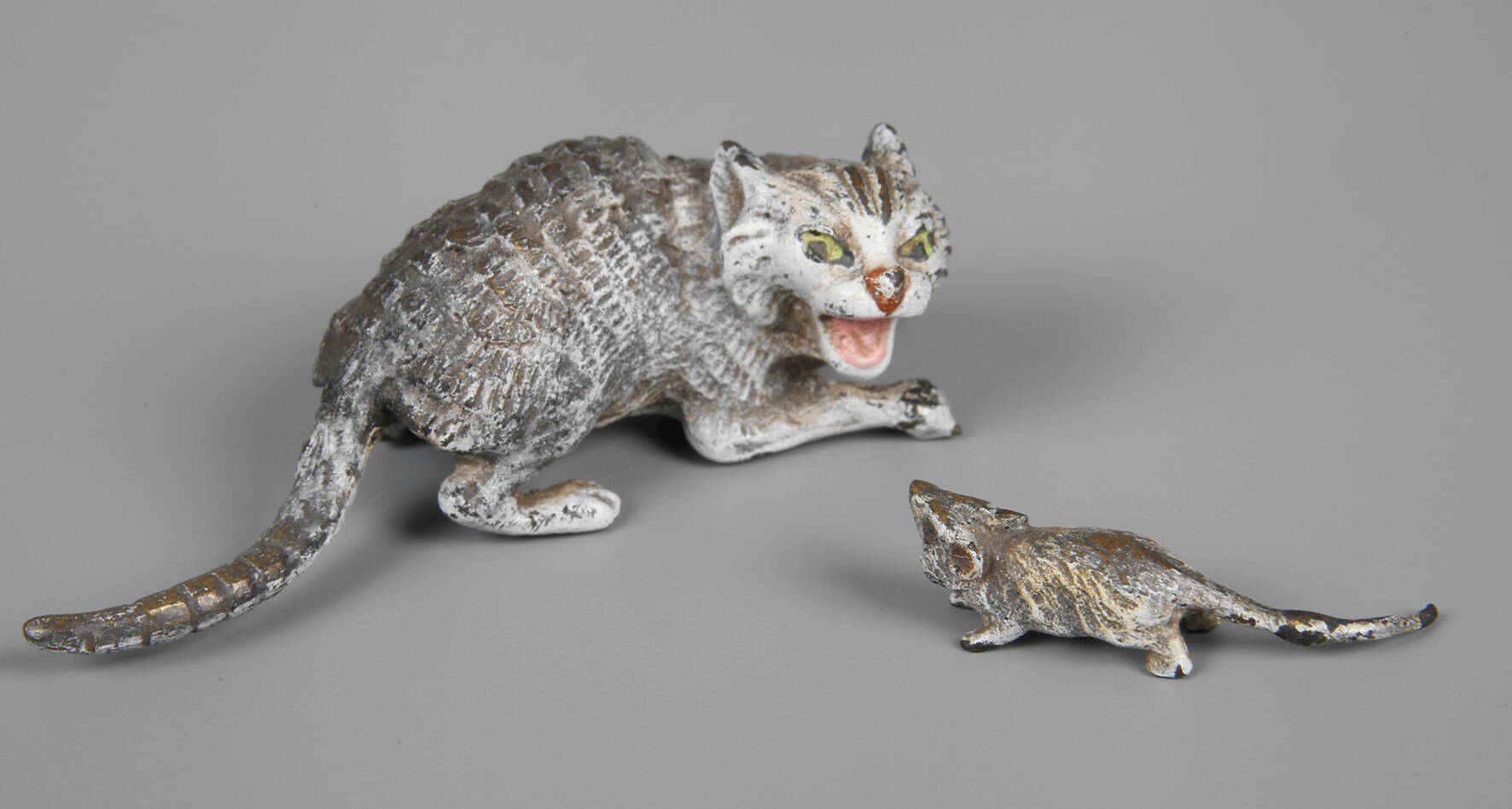 Wiener Bronze Katz und Maus
