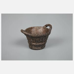 Wiener Bronze Katze und Korb