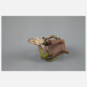Wiener Bronze Frosch als Pfeifenraucher