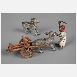 Wiener Bronze Eselskarren