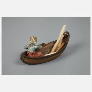 Wiener Bronze Orientale im Boot