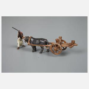 Wiener Bronze Ochsenkarren