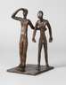 Oskar Höfinger attr., moderne Bronzegruppe
