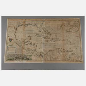 Kupferstichkarte Mittelamerika