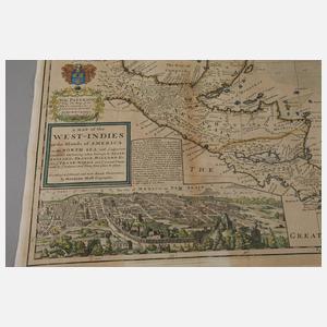 Kupferstichkarte Mittelamerika