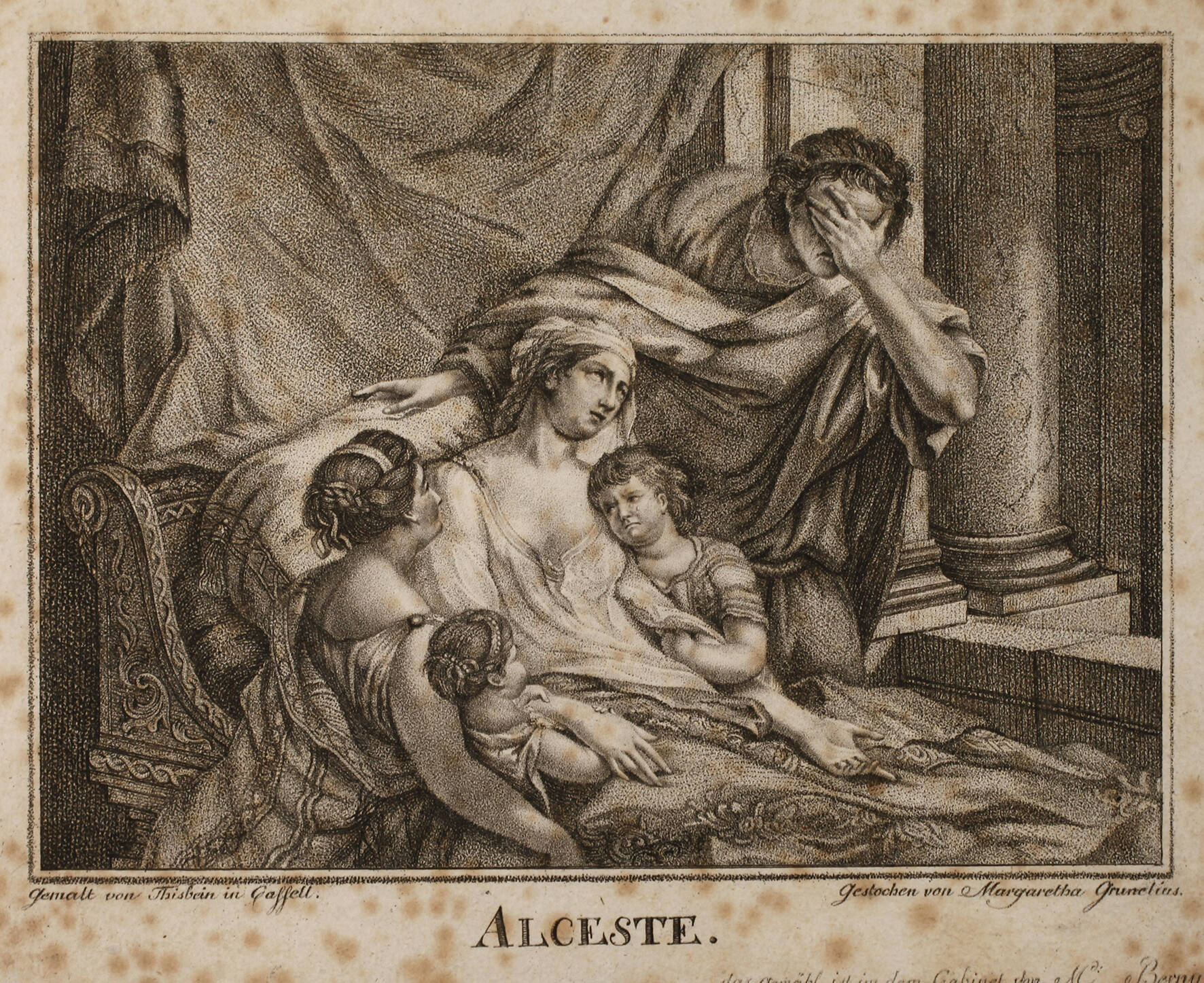Margaretha Grunelius, "Alceste" nach Tischbein