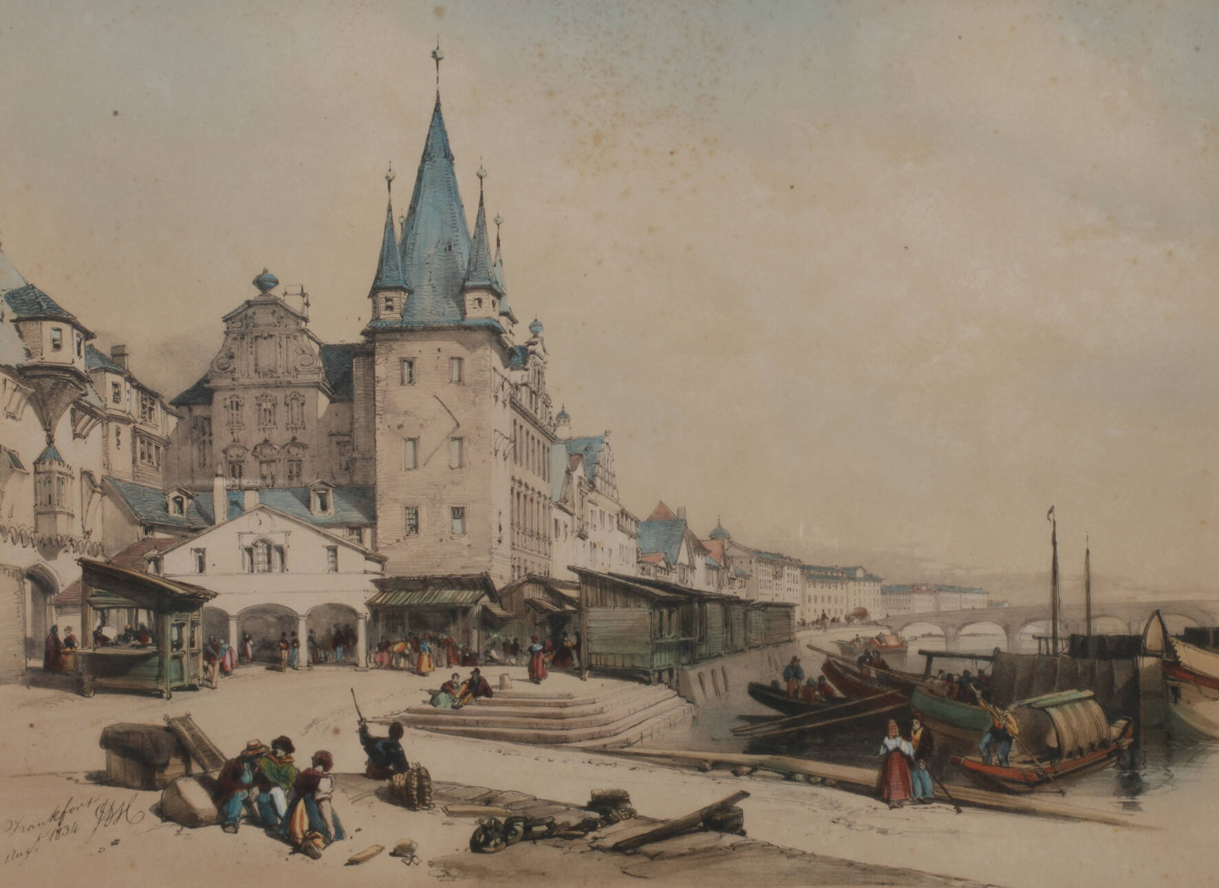 James Duffield Harding, Mainkai in Frankfurt a. M.