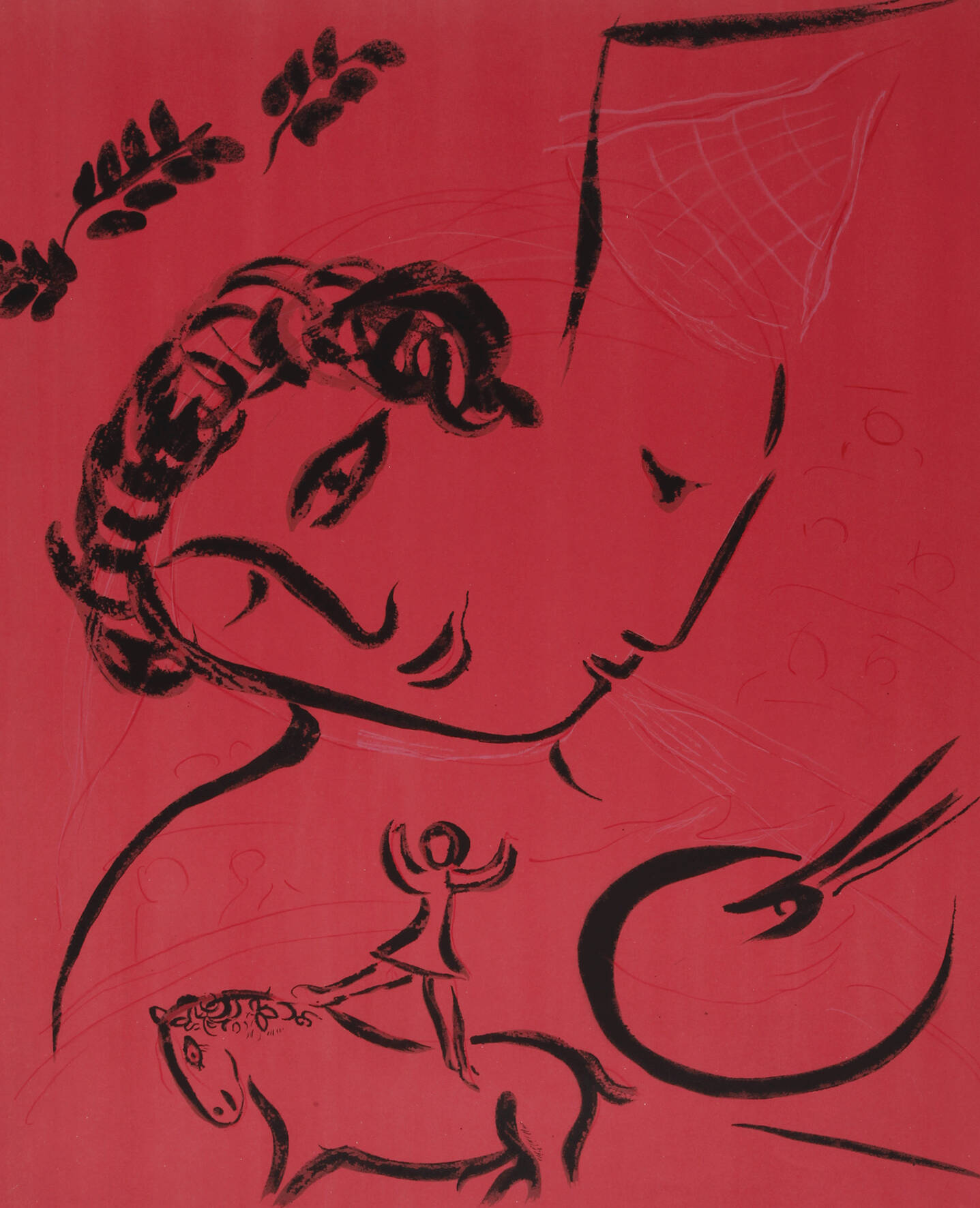 Marc Chagall, Frauenkopf