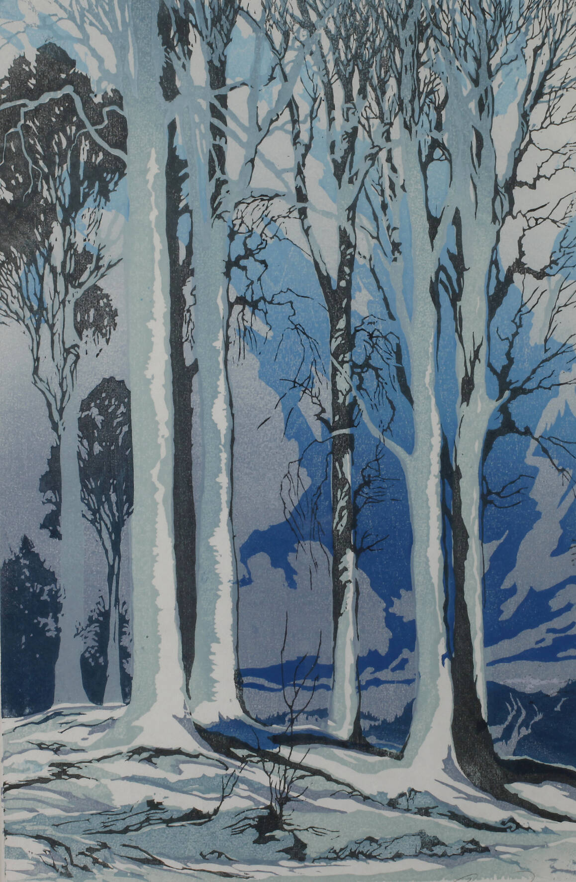 Oscar Droege, Im Winterwald