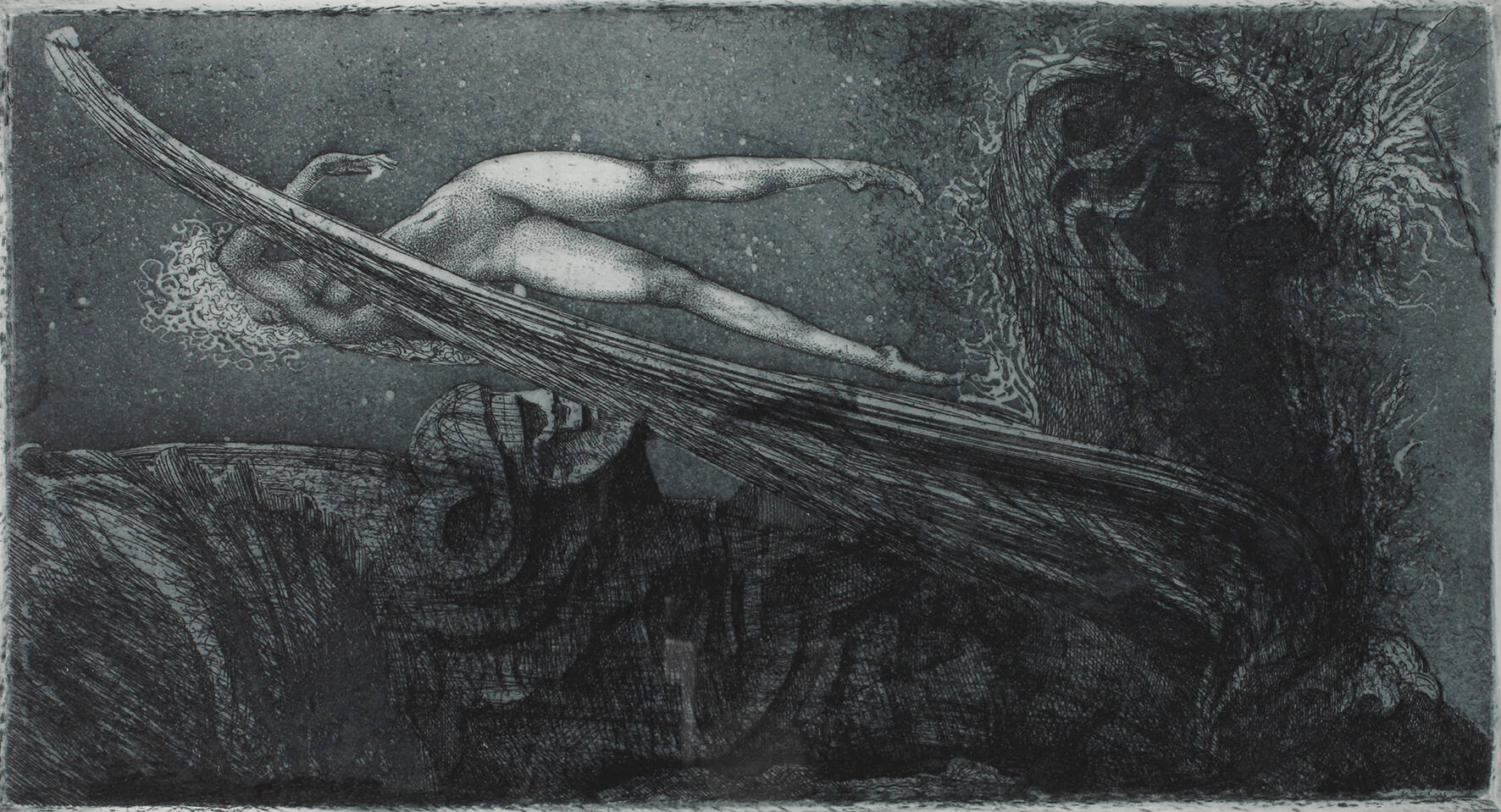 Prof. Ernst Fuchs, „Eros im Flug"