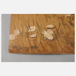 Prof. Walter Georgi, zwei großformatige Graphiken