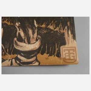 Prof. Walter Georgi, zwei großformatige Graphiken