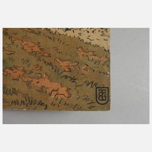 Prof. Walter Georgi, zwei großformatige Graphiken