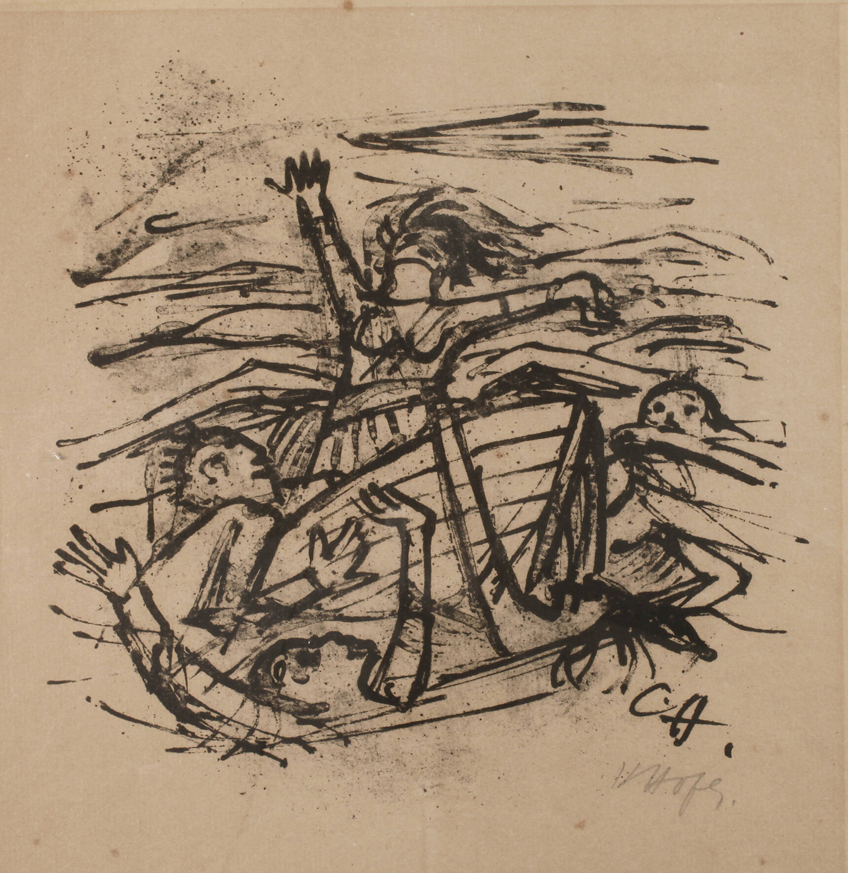 Prof. Karl Hofer, Schiffbruch II