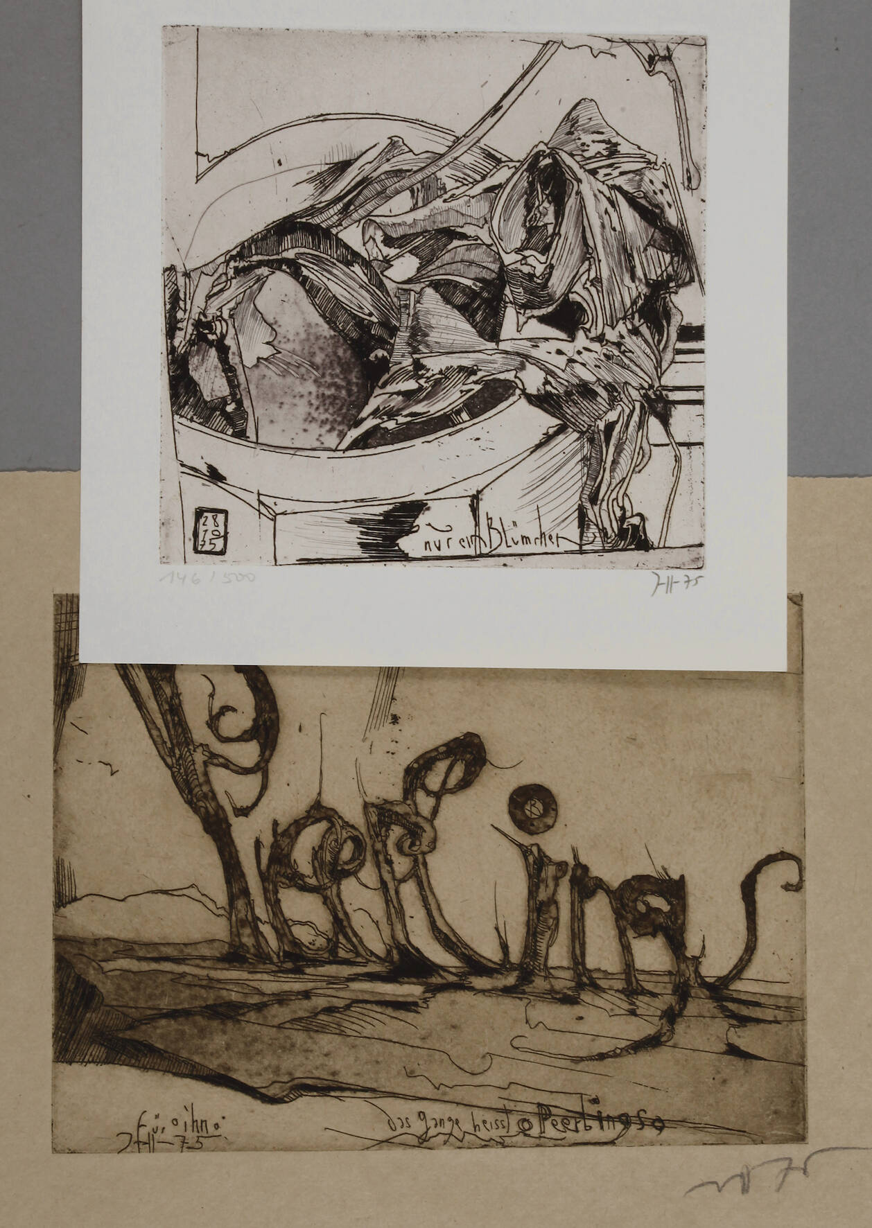 Horst Janssen, Paar Radierungen