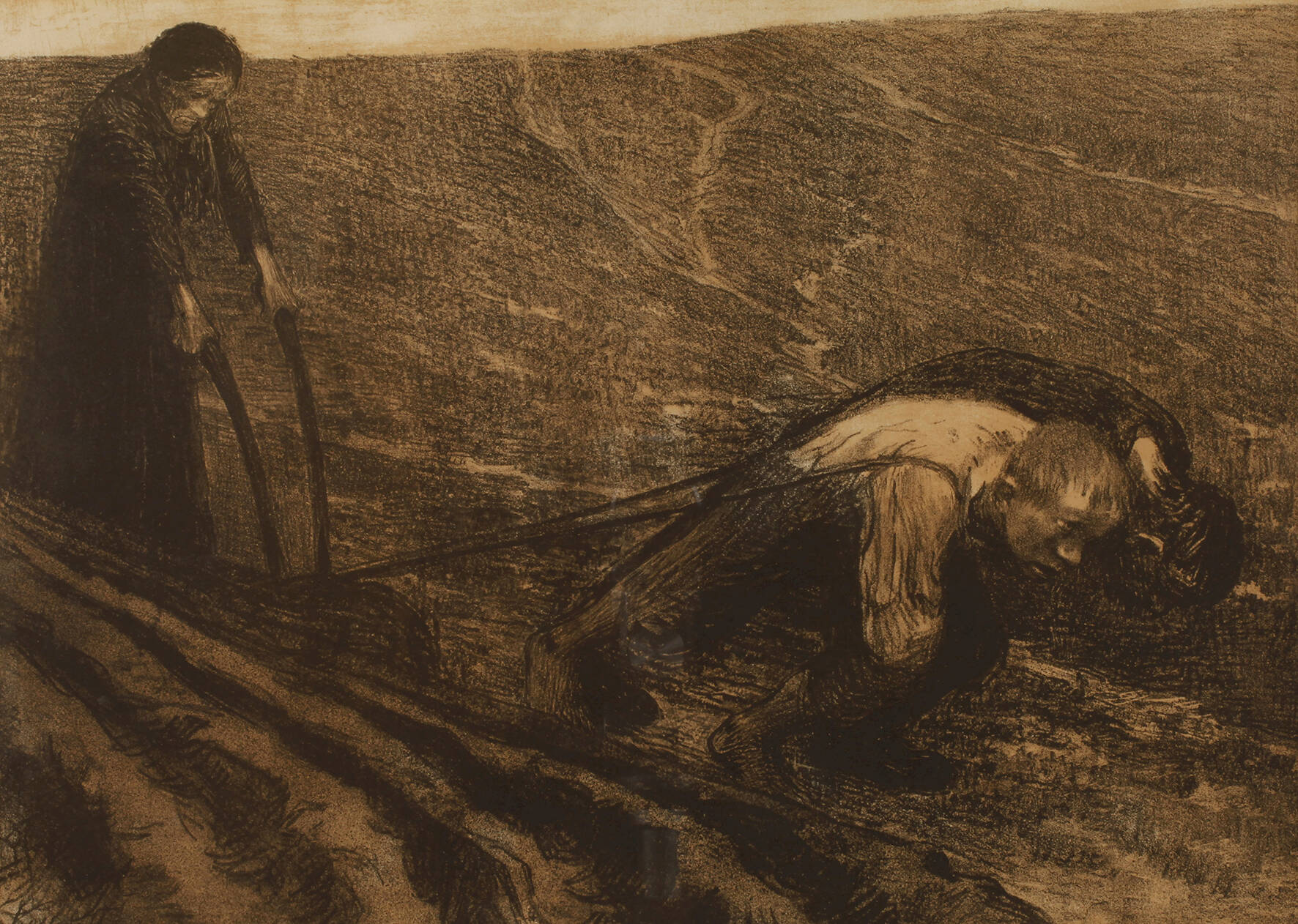 Prof. Käthe Kollwitz, "Pflugzieher und Weib"