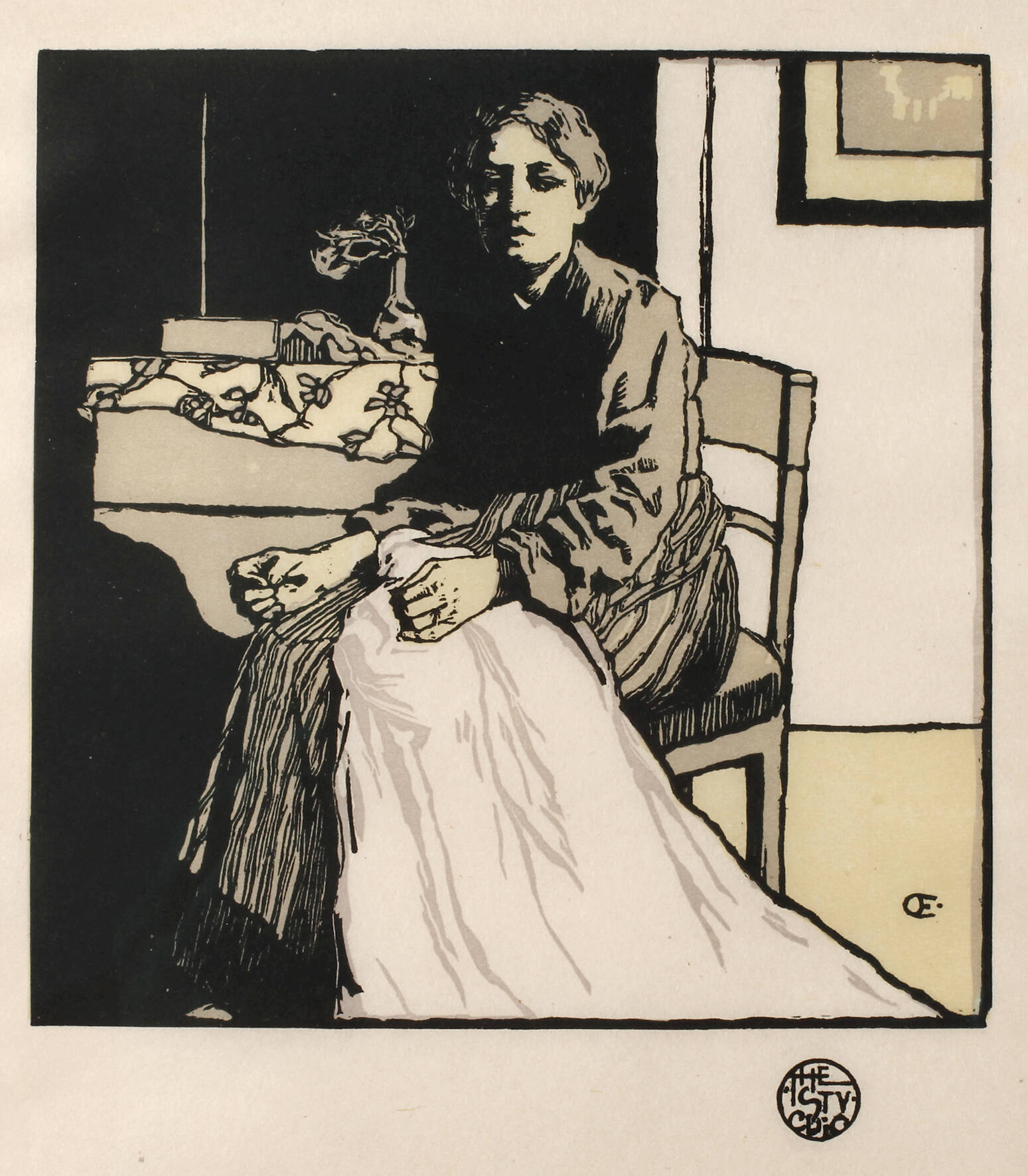 Prof. Emil Orlik, Näherin