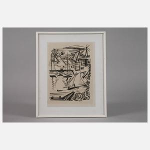 Prof. Hermann Max Pechstein, Fischerhafen