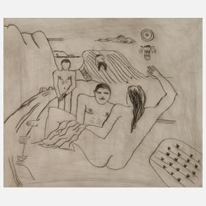 Franz Radziwill, "Landschaft mit Badenden"