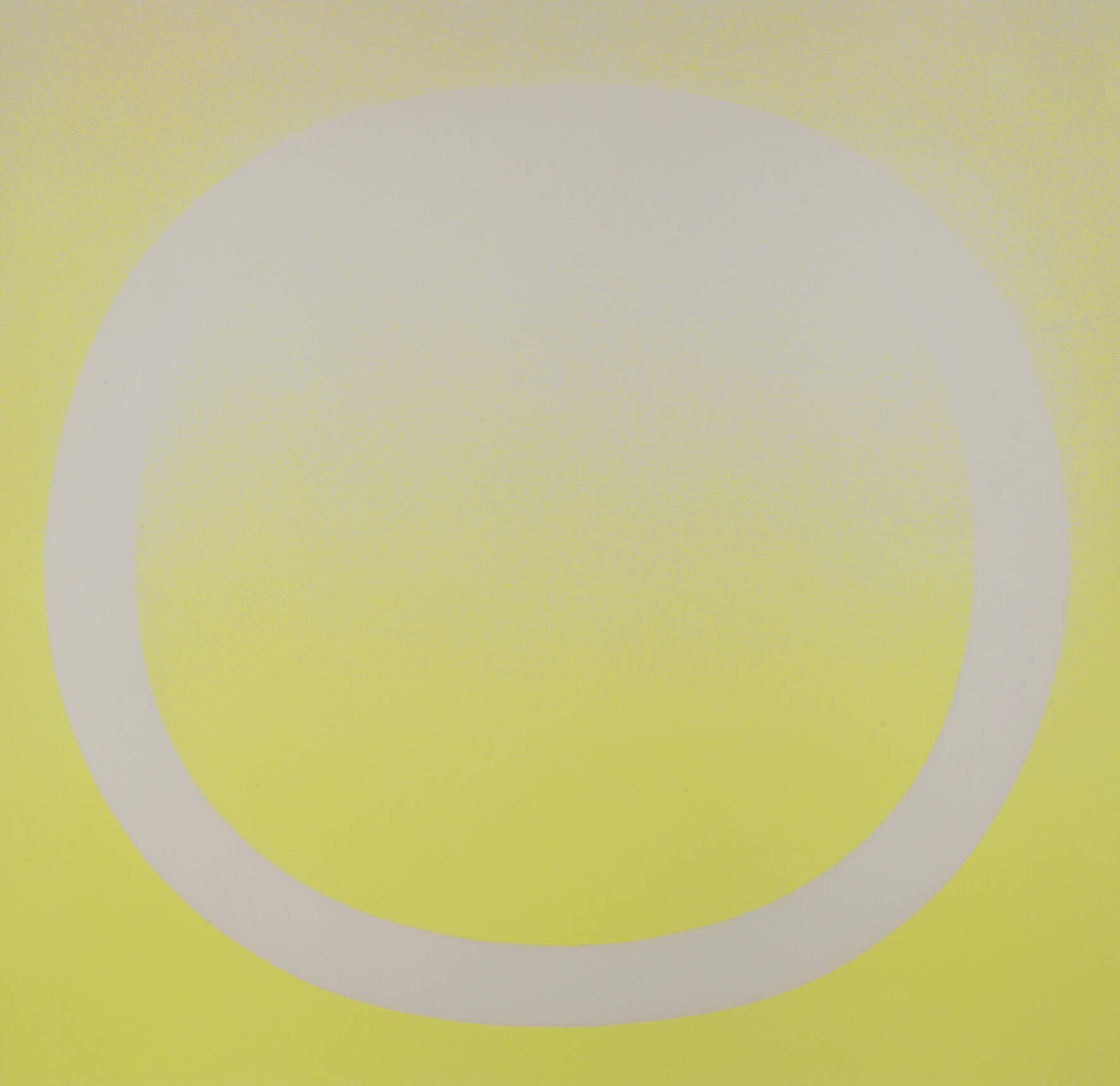 Prof. Rupprecht Geiger, Weißer Ring auf Gelb