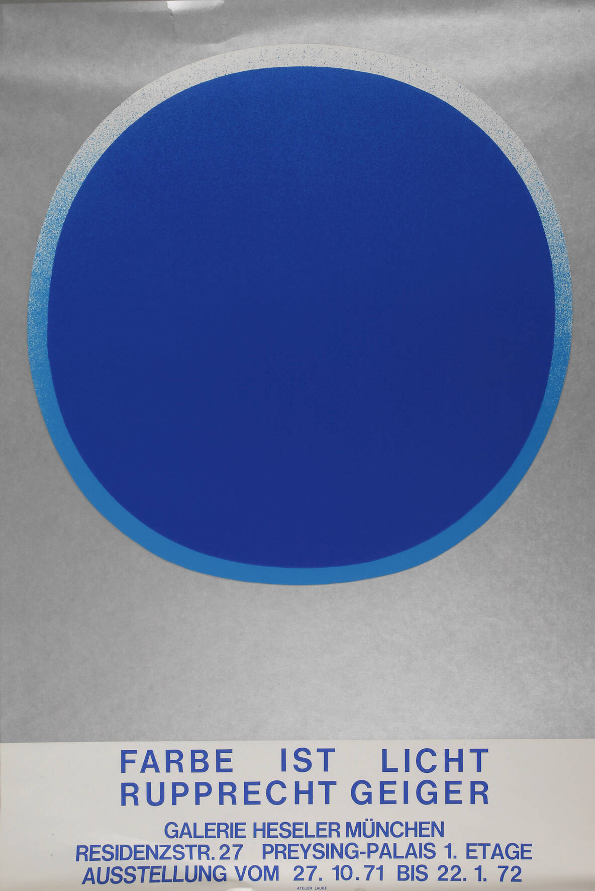 Prof. Rupprecht Geiger, Originalgraphisches Plakat