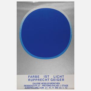Prof. Rupprecht Geiger, Originalgraphisches Plakat