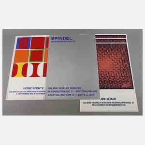 Originalgraphische Plakate der Galerie Heseler