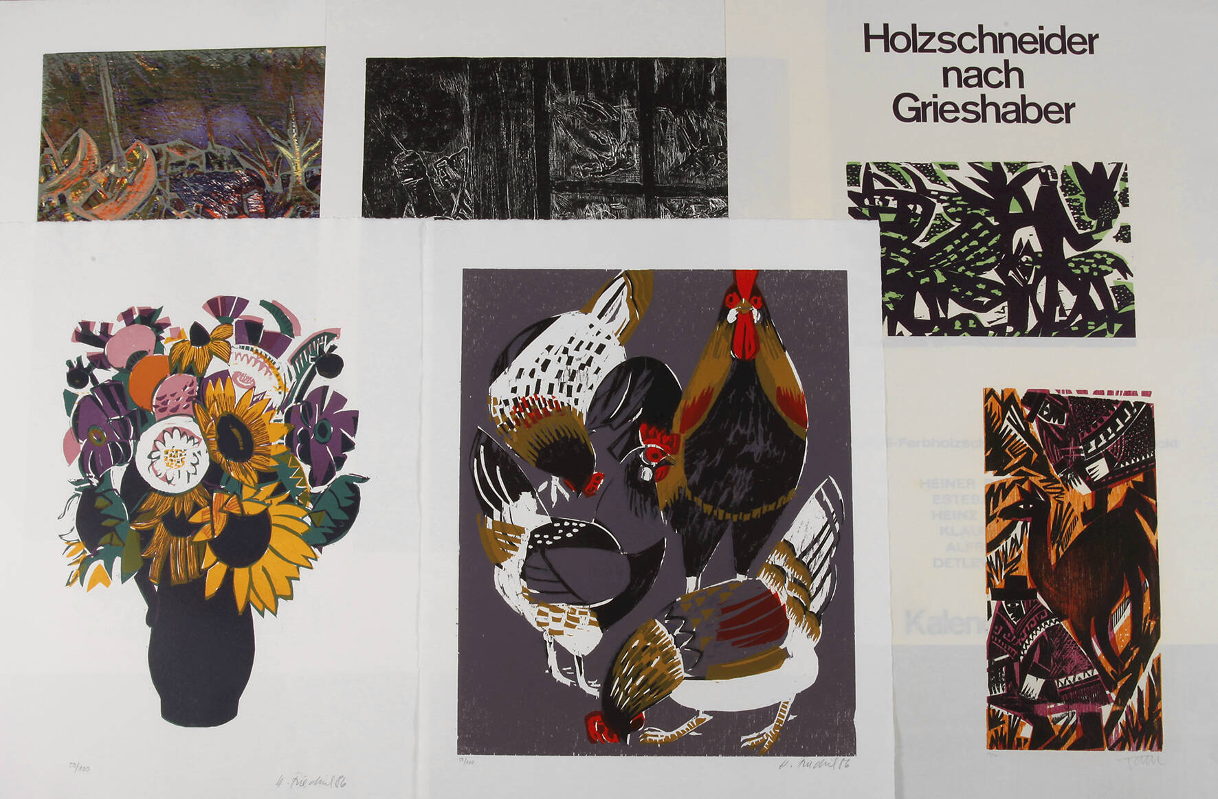 Konvolut Holzschnitte