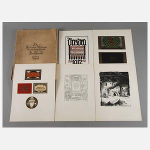 Jubiläumsmappe der Akademie in Leipzig von 1914