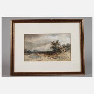 Anton Altmann d. J., Landschaft mit Regenbogen