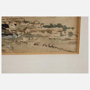 Anton Altmann d. J., Landschaft mit Regenbogen