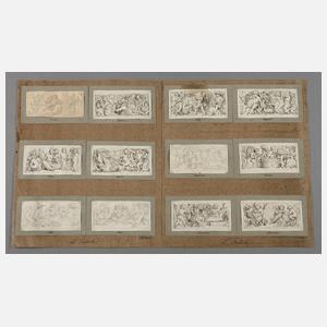 Lorenz Frølich, Zeichnungszyklus, Die zwölf Monate