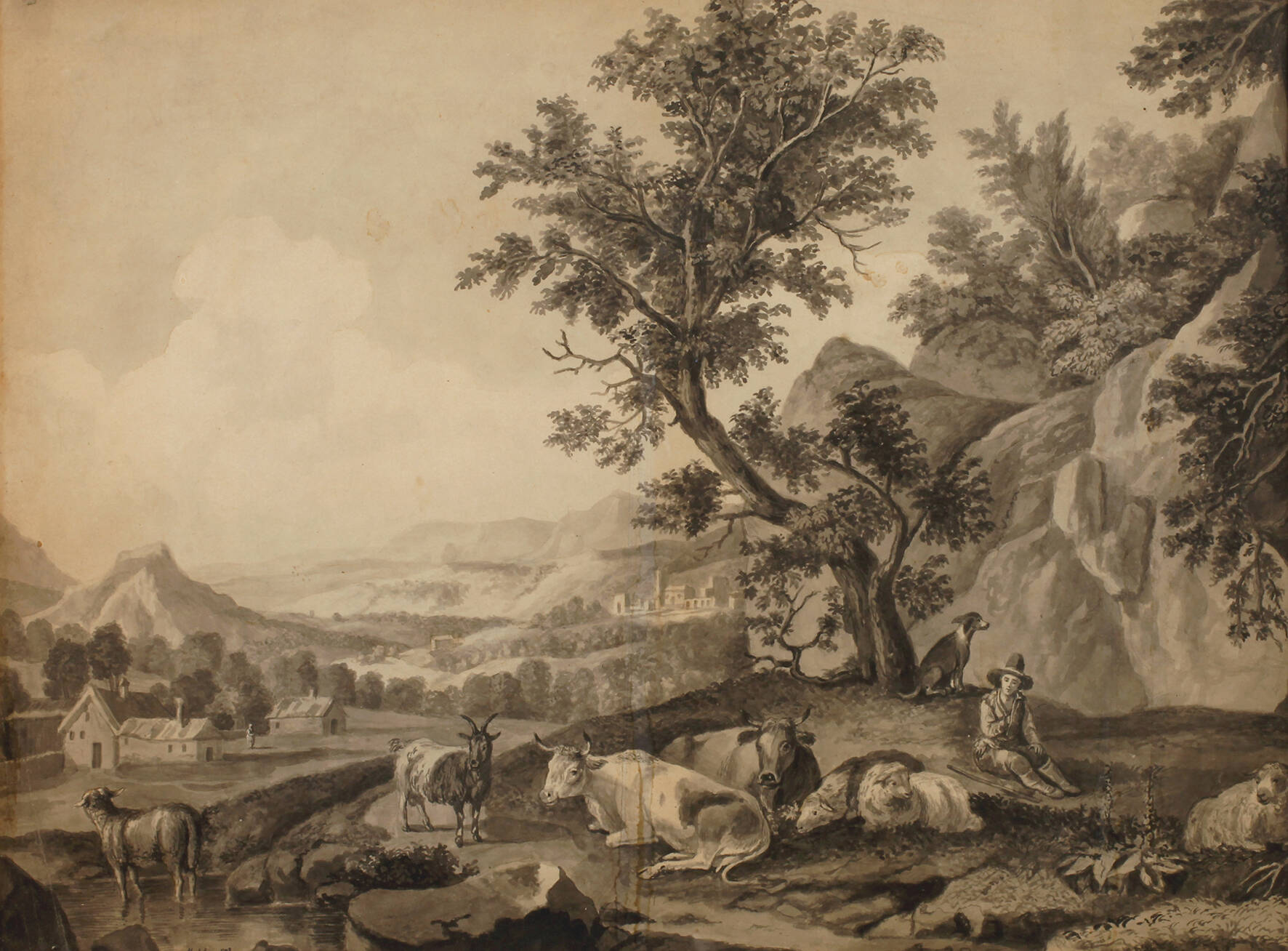 Martin von Molitor, Landschaft mit Hirte