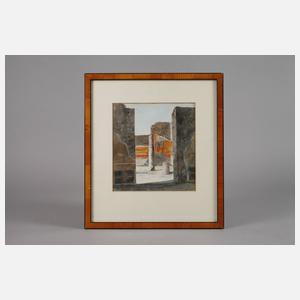 Prof. Anton Ritter von Perger, attr., In Pompeji