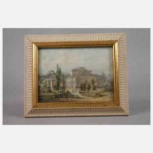 Blick auf klassizistische Architektur